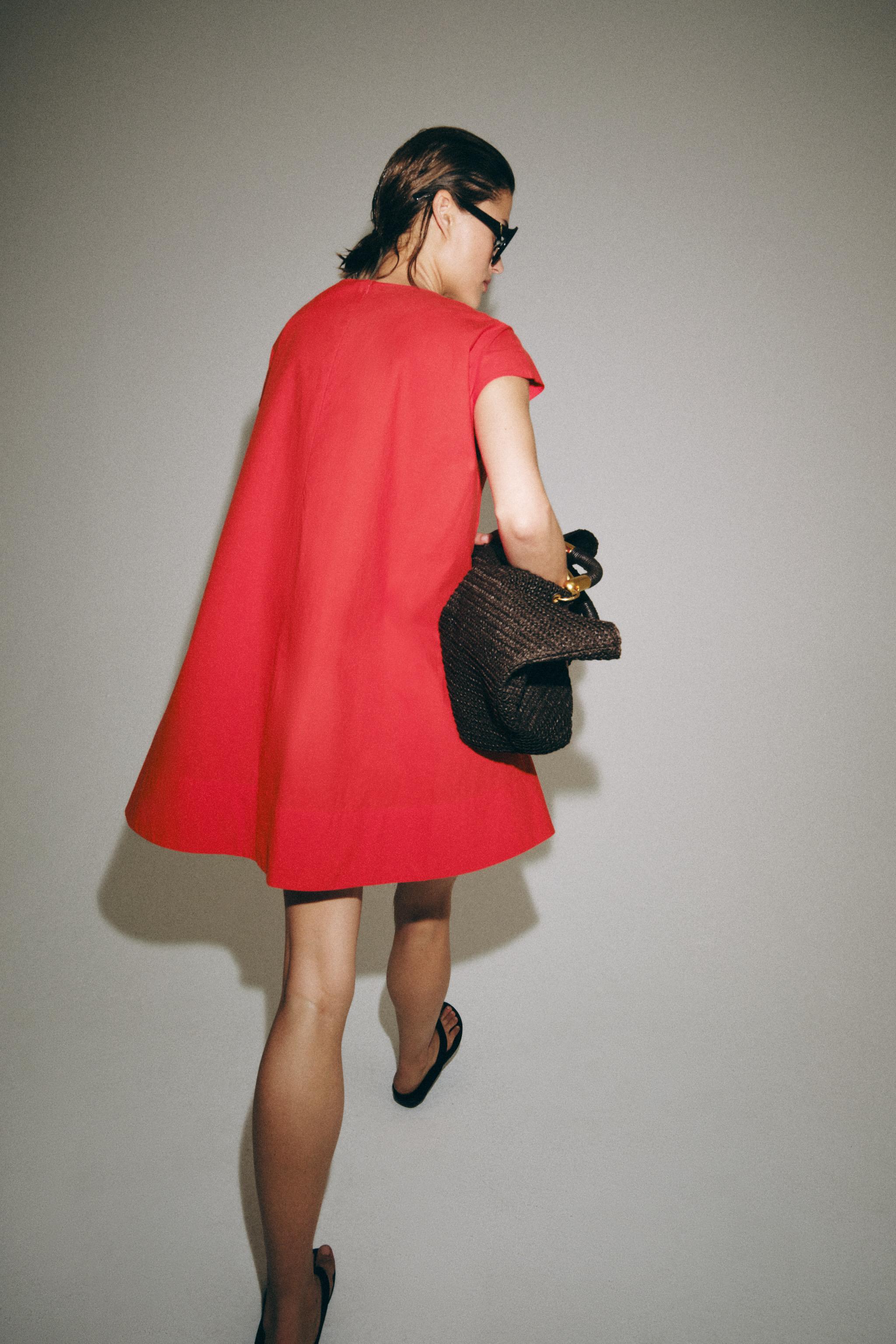 ZW COLLECTION POPLIN MINI DRESS